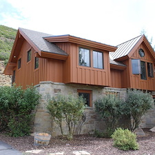 Full-Exterior-Solid-Stain-Project-High-End-Home-in-Park-Meadows-Park-City-UT 1
